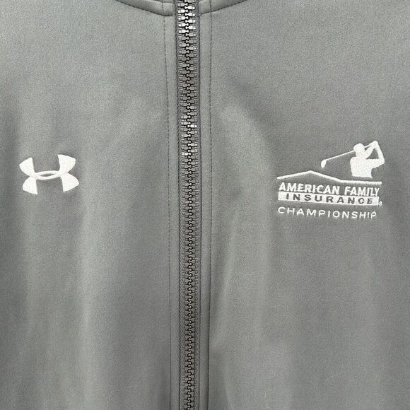 Under Armour Gray Zip Up Cold Gear Jacket Size XL - Picture 4 of 12